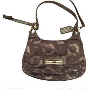 EUC Coach E1168-18281 Gray and Silver crossbody